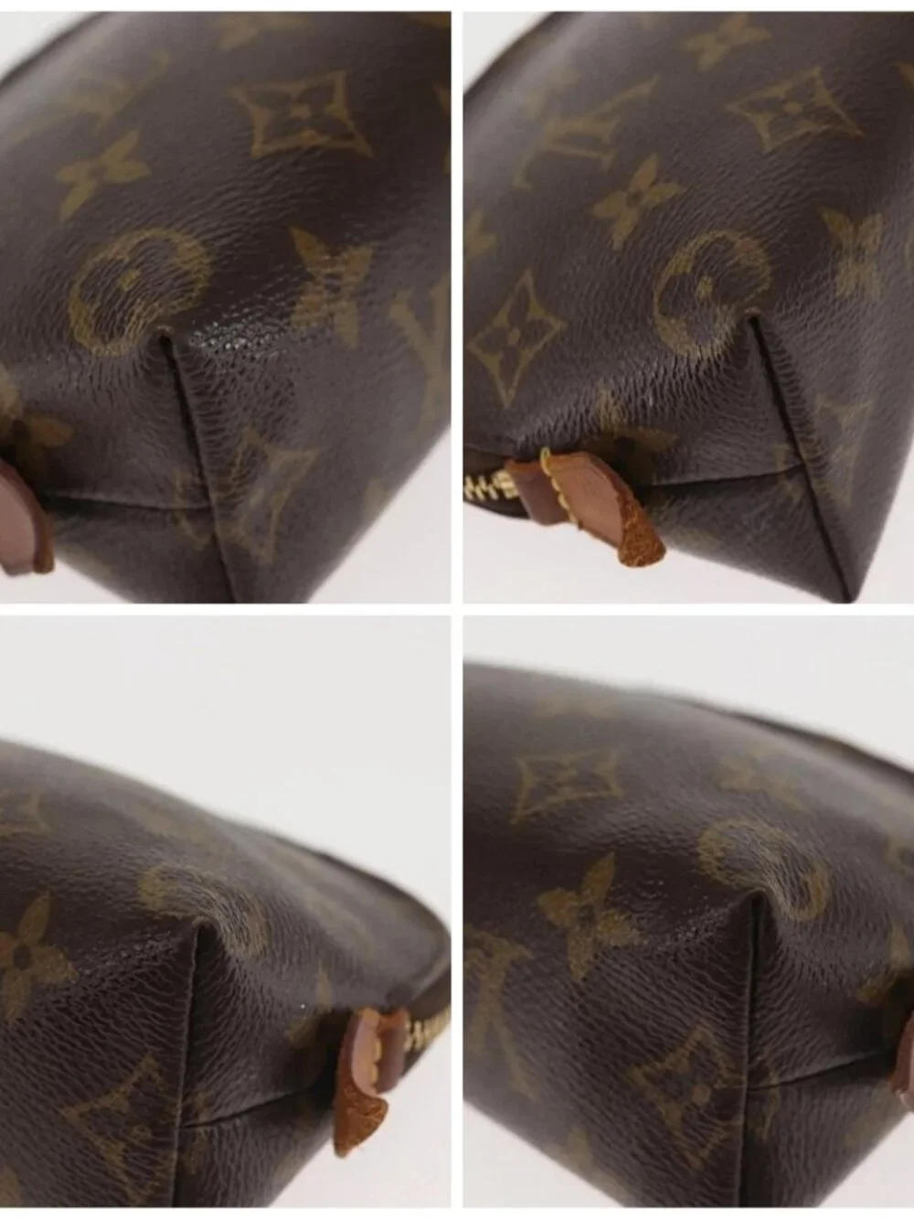 LOUIS VUITTON Monogram Pochette Cosmetic PM Pouch M43998 LV Auth BA6195
